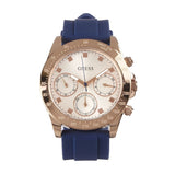  Shop Authentic Guess Eclipse White Dial Blue Rubber Strap Watch for Women - GW0315L2 - Luxxuri