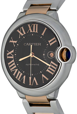  Shop Authentic Cartier Ballon Bleu de Cartier Brown Dial Two Tone Steel Strap Watch for Men - W6920032 - Luxxuri