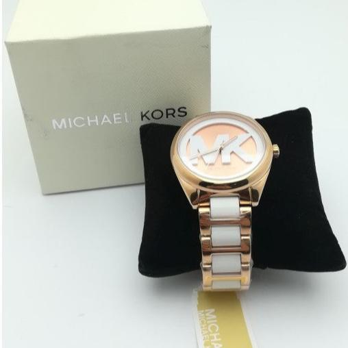  Shop Authentic Michael Kors Janelle Three Hand Rose Gold Dial Two Tone Steel Strap Watch For Women - MK7134 - Luxxuri