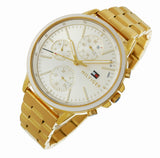  Shop Authentic Tommy Hilfiger Carly White Dial Gold Steel Strap Watch for Women - 1781786 - Luxxuri