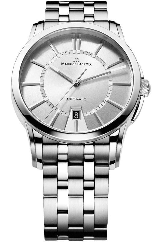  Shop Authentic Maurice Lacroix Pontos Date Automatic Silver Dial Silver Steel Strap Watch For Men - PT6148-SS002-130 - Luxxuri