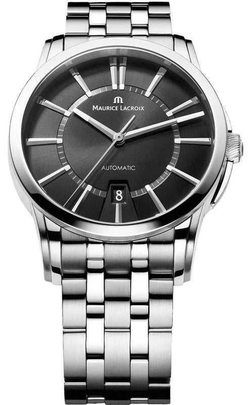  Shop Authentic Maurice Lacroix Pontos Date Automatic Black Dial Silver Steel Strap Watch For Men - PT6148-SS002-330 - Luxxuri