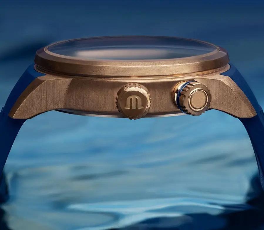  Shop Authentic Maurice Lacroix Pontos Diver Limited Edition Black Dial Brown Leather Strap Watch For Men - PT6248-BRZ01-330-3 - Luxxuri