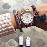  Shop Authentic Marc Jacobs Baker White Dial Rose Gold Steel Strap Watch for Women - MBM3441 - Luxxuri