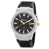  Shop Authentic Salvatore Ferragamo F-80 Black Dial Black Rubber Strap Watch For Men - SFHY00120 - Luxxuri