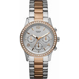  Shop Authentic Guess Mini Spectrum Quartz Silver Dial Two Tone Steel Strap Watch For Women - W0122L1 - Luxxuri