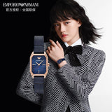  Shop Authentic Emporio Armani Gioia Quartz Mother of Pearl Blue Dial Blue Leather Strap Watch For Women - AR11426 - Luxxuri