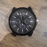 Shop Authentic Armani Exchange Outerbanks Chronograph Black Dial Black Silicone Strap Watch For Men - AX1326 - Luxxuri