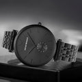  Shop Authentic Emporio Armani Gianni T Bar Analog Black Dial Black Steel Strap Watch For Men - AR11299 - Luxxuri