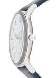  Shop Authentic Emporio Armani Renato White DIal Blue Leather Strap Watch For Men - AR11119 - Luxxuri