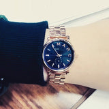  Shop Authentic Marc Jacobs Baker Navy Blue Dial Rose Gold Steel Strap Watch for Women - MBM3332 - Luxxuri