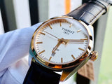  Shop Authentic Tissot T Classic PR 100 Quartz White Dial Brown Leather Strap Watch for Men - T101.410.26.031.00 - Luxxuri