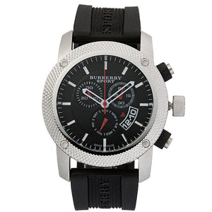  Shop Authentic Burberry Endurance Sport Chronograph Black Dial Black Rubber Strap Watch for Men - BU7700 - Luxxuri