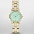  Shop Authentic Marc Jacobs Baker Mint Green Dial Gold Steel Strap Watch for Women - MBM3284 - Luxxuri