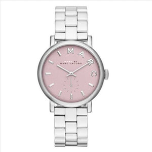  Shop Authentic Marc Jacobs Baker Pink Dial Silver Steel Strap Watch for Women - MBM3280 - Luxxuri