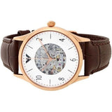  Shop Authentic Emporio Armani Meccanico White Dial Brown Leather Strap Watch For Men - AR1920 - Luxxuri