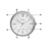  Shop Authentic Fossil Jacqueline White Dial Silver Steel Strap Watch for Women - ES3631 - Luxxuri