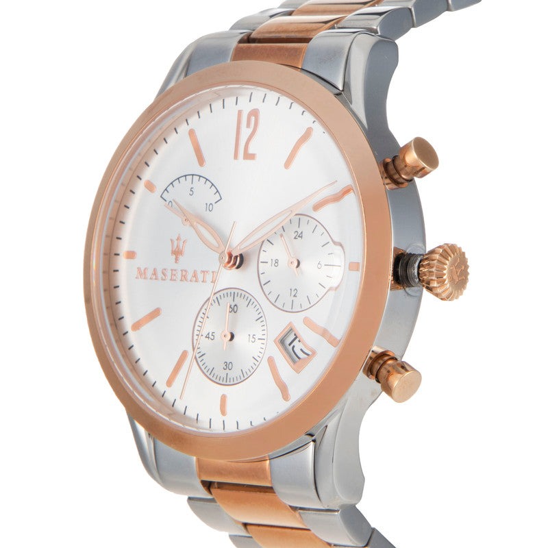  Shop Authentic Maserati Tradizione White Dial Two Tone Stainless Steel Strap Watch For Men - R8873625001 - Luxxuri