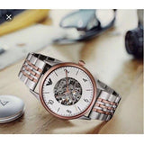  Shop Authentic Emporio Armani Meccanico White Dial Two Tone Steel Strap Watch For Men - AR1921 - Luxxuri