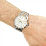  Shop Authentic Tommy Hilfiger Shawn Quartz White Dial Two Tone Steel Strap Watch for Men - 1791617 - Luxxuri