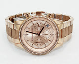  Shop Authentic Michael Kors Ritz Chronograph Rose Gold Dial Rose Gold Steel Strap Watch For Women - MK6598 - Luxxuri