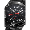 Coach Kent Chronograph Black Dial Black Steel Strap Watch for Men - 14602554
