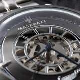  Shop Authentic Maserati Ricordo Automatic Gray Dial Silver Steel Strap Watch For Men - R8823133003 - Luxxuri