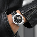  Shop Authentic Maserati Stile Skeleton Automatic Black Dial Silver Steel Strap Watch For Men - R8823142002 - Luxxuri