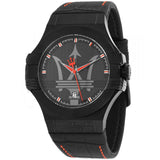  Shop Authentic Maserati Potenza 3H STR Black Dial 42mm Leather Strap Watch For Men - R8851108010 - Luxxuri