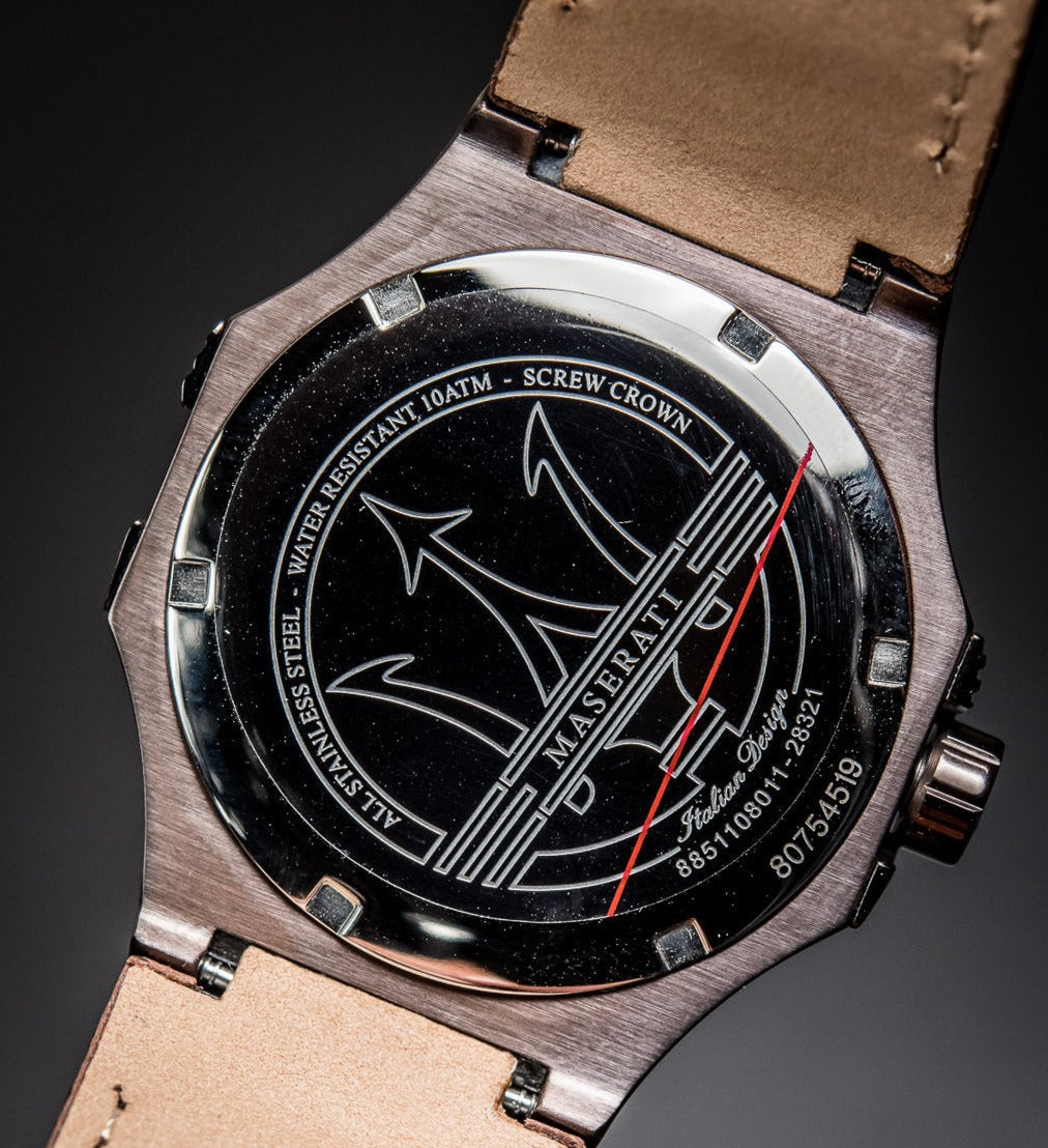  Shop Authentic Maserati Potenza Brown Dial Brown Leather Strap Watch For Men - R8851108011 - Luxxuri