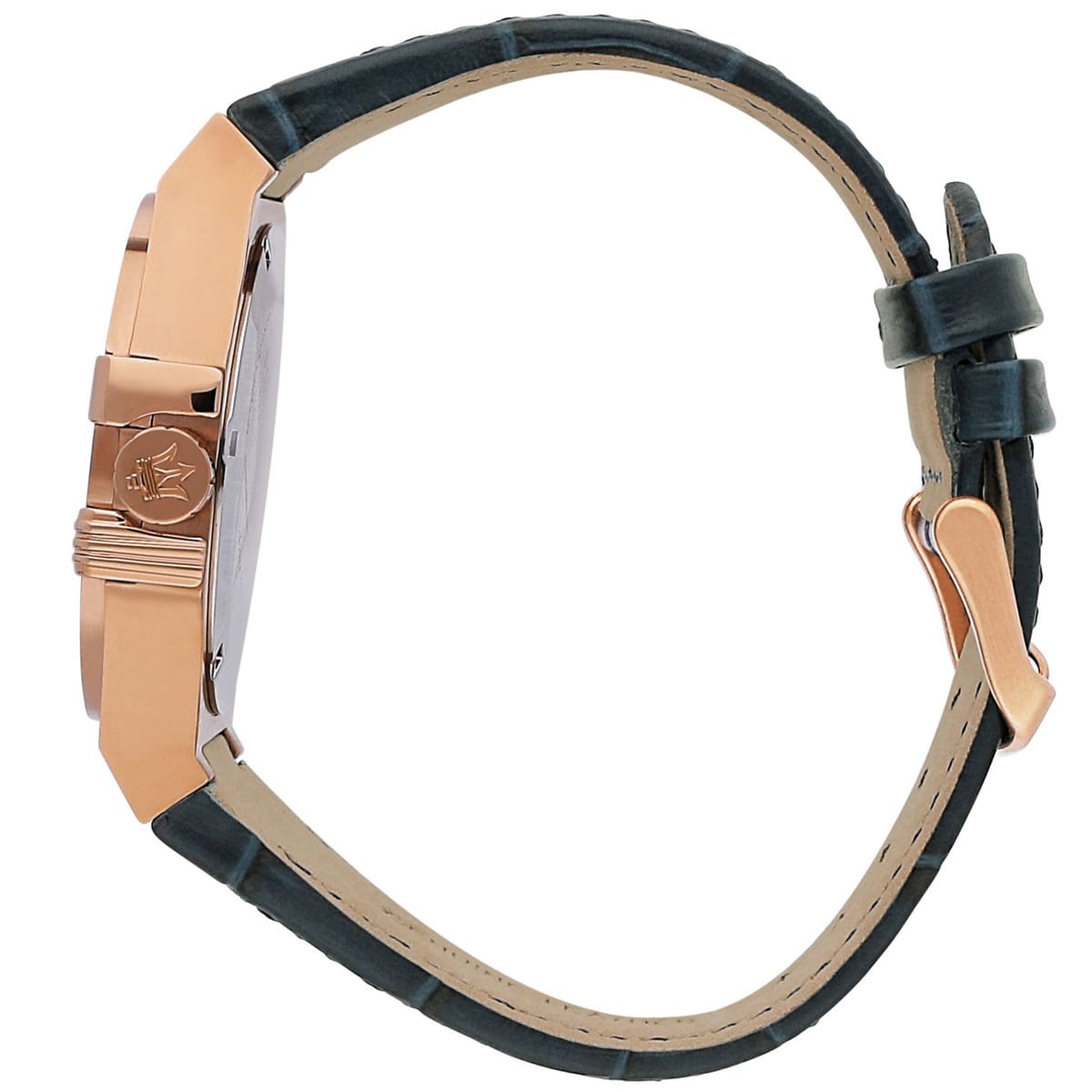  Shop Authentic Maserati Potenza 42mm Rose Gold & Blue Dial Blue Leather Strap Watch For Men - R8851108027 - Luxxuri