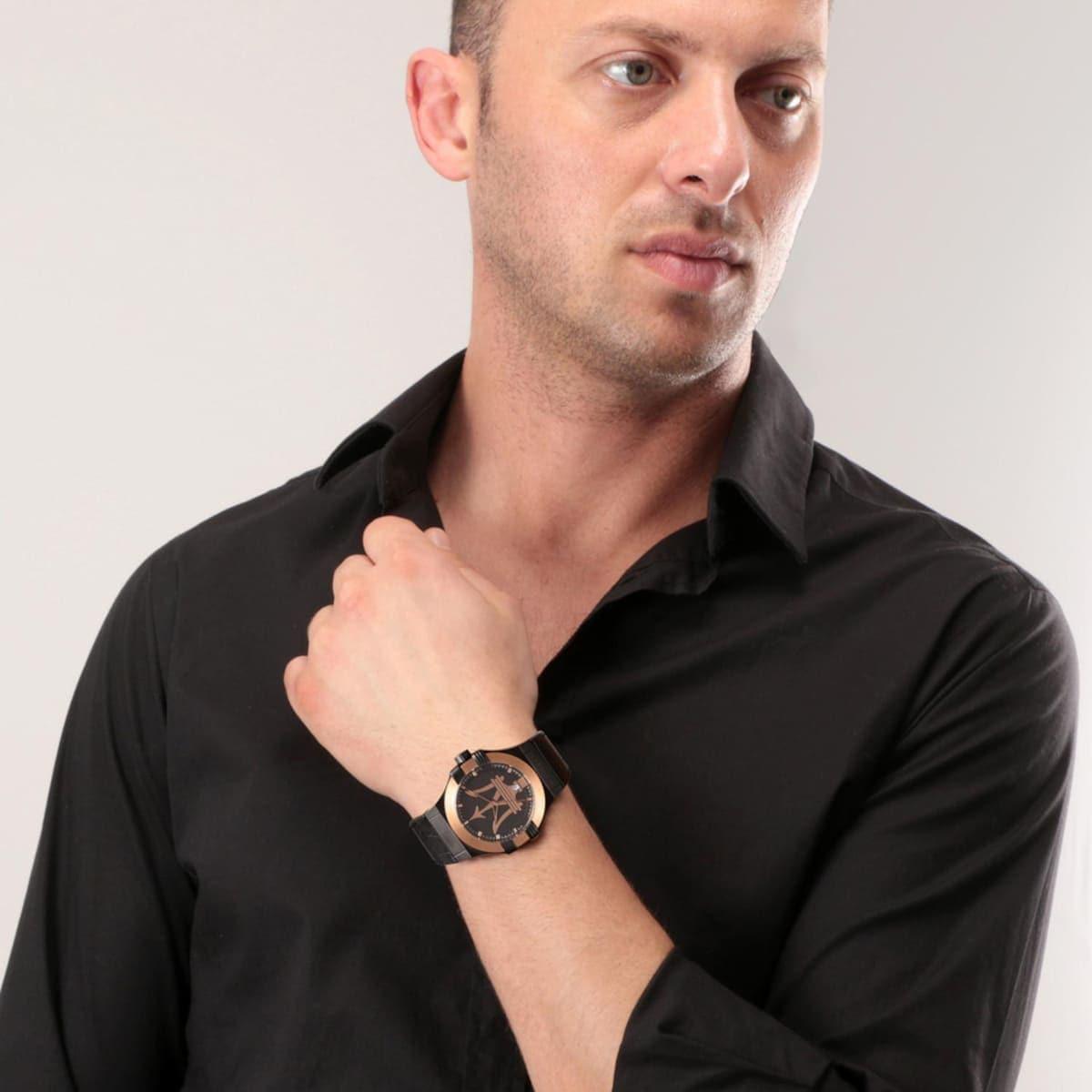  Shop Authentic Maserati Potenza Quartz Black Dial Black Leather Strap Watch For Men - R8851108032 - Luxxuri