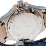  Shop Authentic Maserati Potenza Diamonds Silver Dial Blue Leather Strap Watch For Women - R8851108502 - Luxxuri