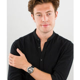  Shop Authentic Maserati SFIDA Chronograph Black Silver Dial Black Rubber Strap Watch For Men - R8851123001 - Luxxuri