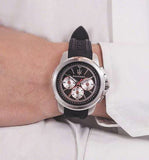  Shop Authentic Maserati SFIDA Chronograph Black Silver Dial Black Rubber Strap Watch For Men - R8851123001 - Luxxuri