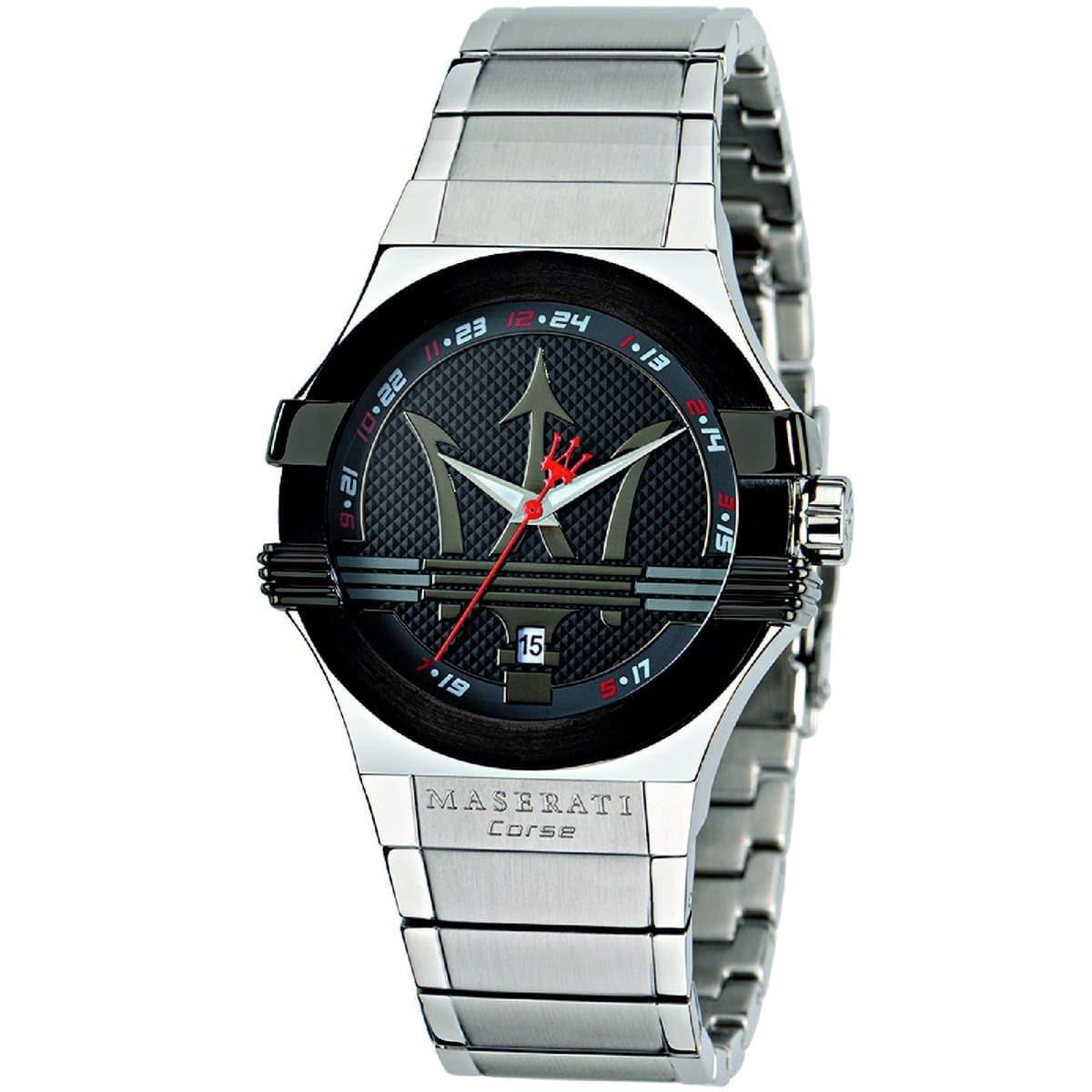  Shop Authentic Maserati Potenza Black Dial Silver Steel Strap Watch For Men - R8853108001 - Luxxuri