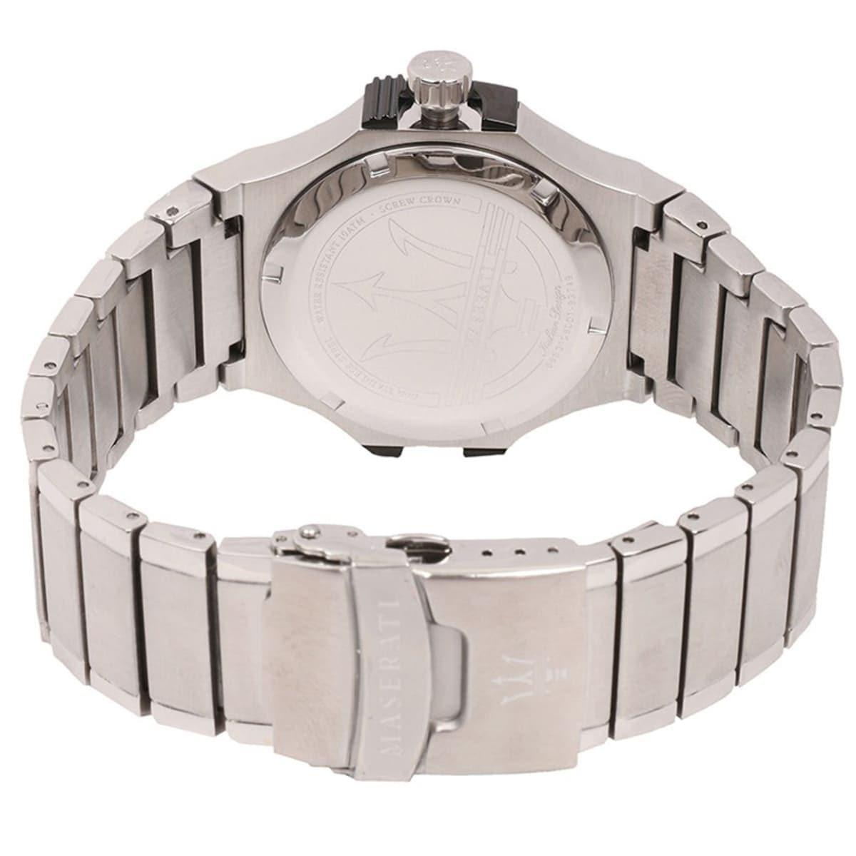  Shop Authentic Maserati Potenza Black Dial Silver Steel Strap Watch For Men - R8853108001 - Luxxuri