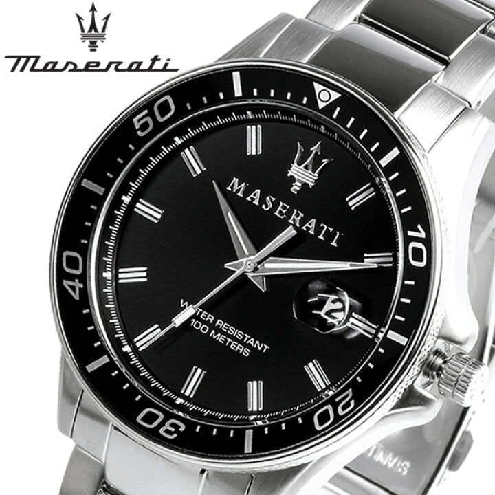  Shop Authentic Maserati SFIDA Quartz Black Dial Stainless Steel Watch For Men - R8853140002 - Luxxuri