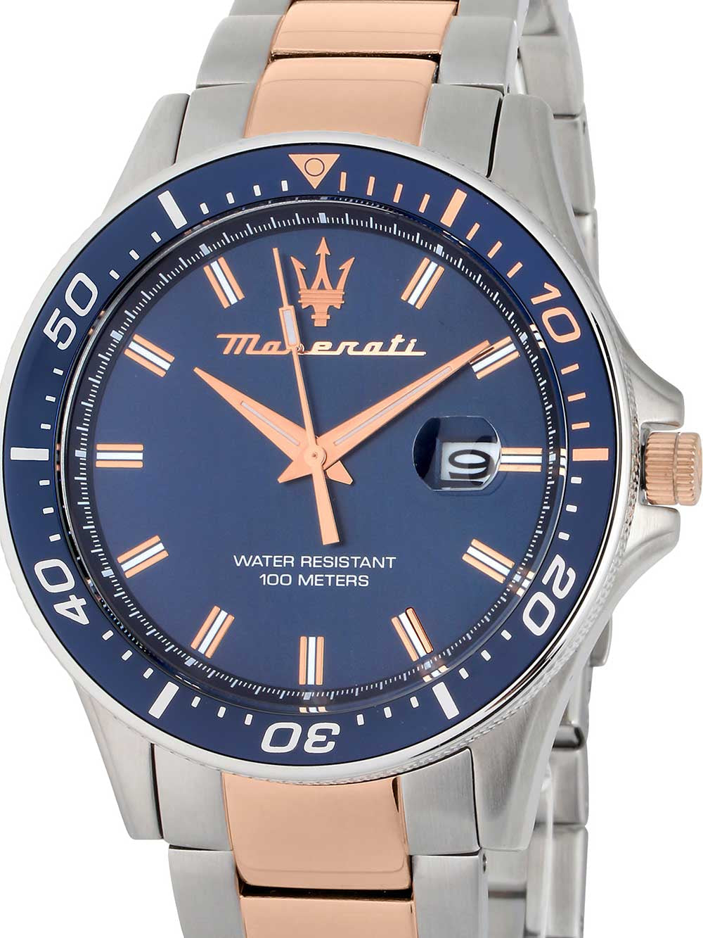  Shop Authentic Maserati SFIDA Quartz Blue Dial Stainless Steel 44mm Watch For Men - R8853140003 - Luxxuri