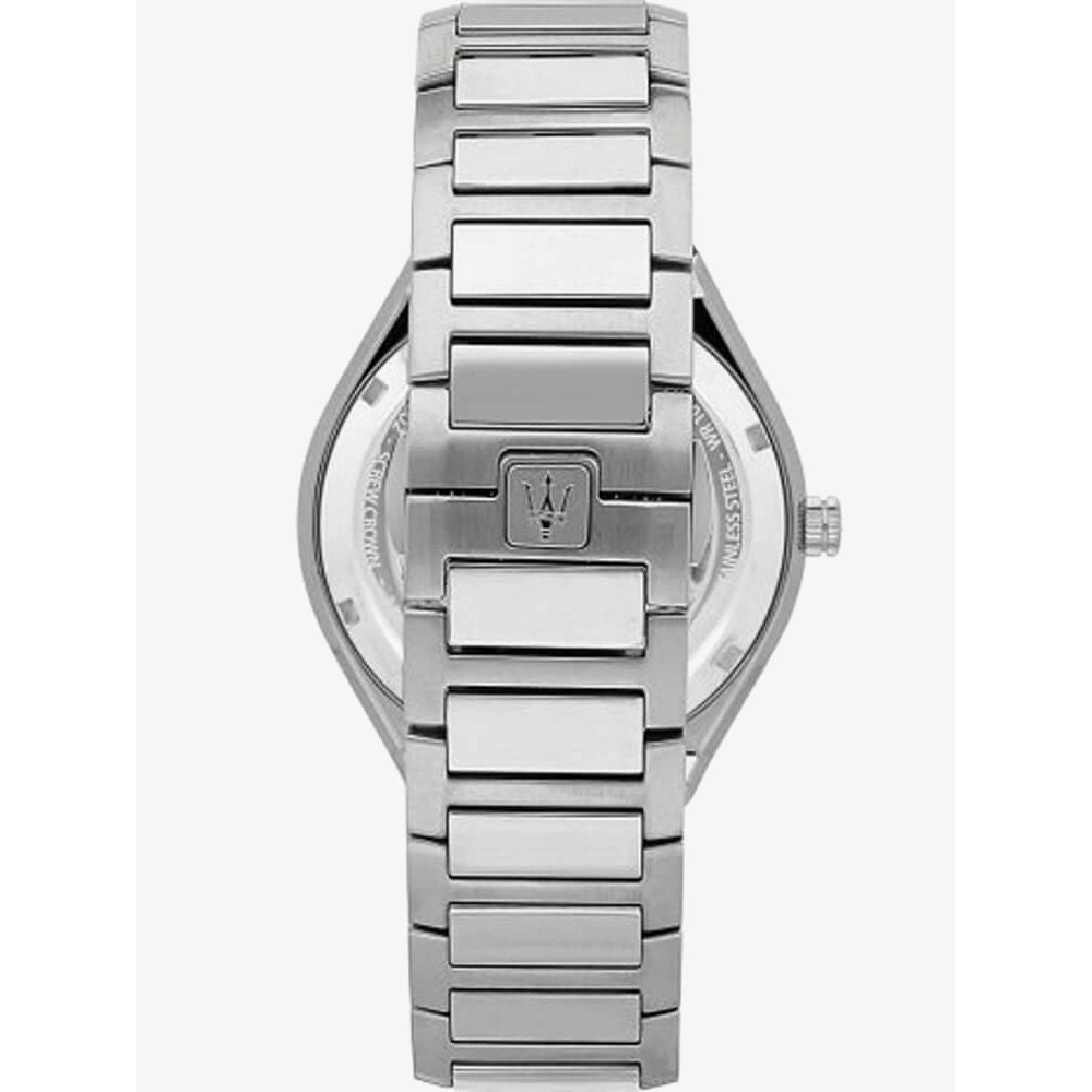  Shop Authentic Maserati Stile Analog Black Dial Silver Steel Strap Watch For Men - R8853142003 - Luxxuri