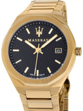  Shop Authentic Maserati Stile Black Dial Gold Steel Strap Watch For Men - R8853142004 - Luxxuri