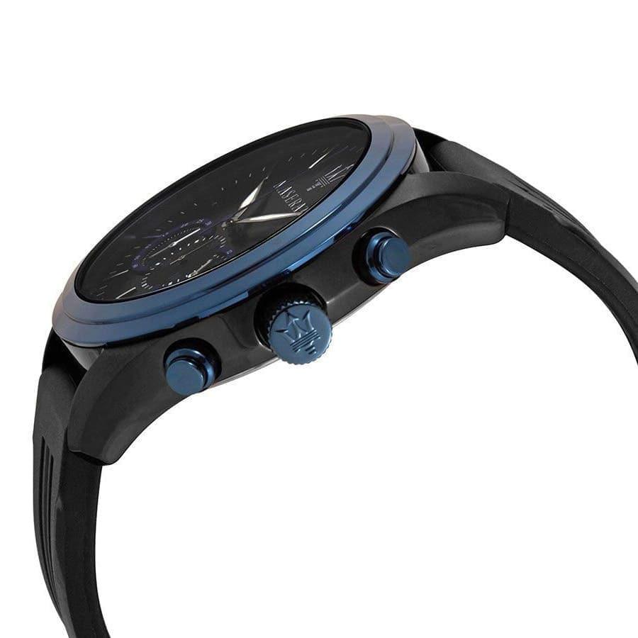  Shop Authentic Maserati Traguardo Sports Blue Dial Black Rubber Strap Watch For Men - R8871612006 - Luxxuri