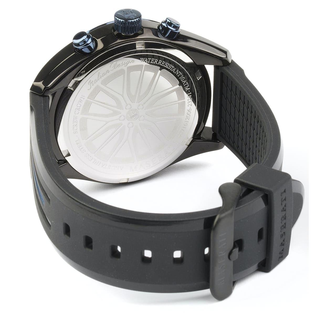  Shop Authentic Maserati Traguardo Sports Blue Dial Black Rubber Strap Watch For Men - R8871612006 - Luxxuri