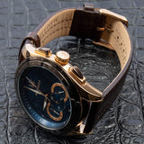  Shop Authentic Maserati Traguardo Chronograph Blue Dial Brown Leather Strap Watch For Men - R8871612024 - Luxxuri