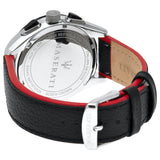  Shop Authentic Maserati Traguardo Black Dial Black Leather Strap Watch For Men - R8871612028 - Luxxuri