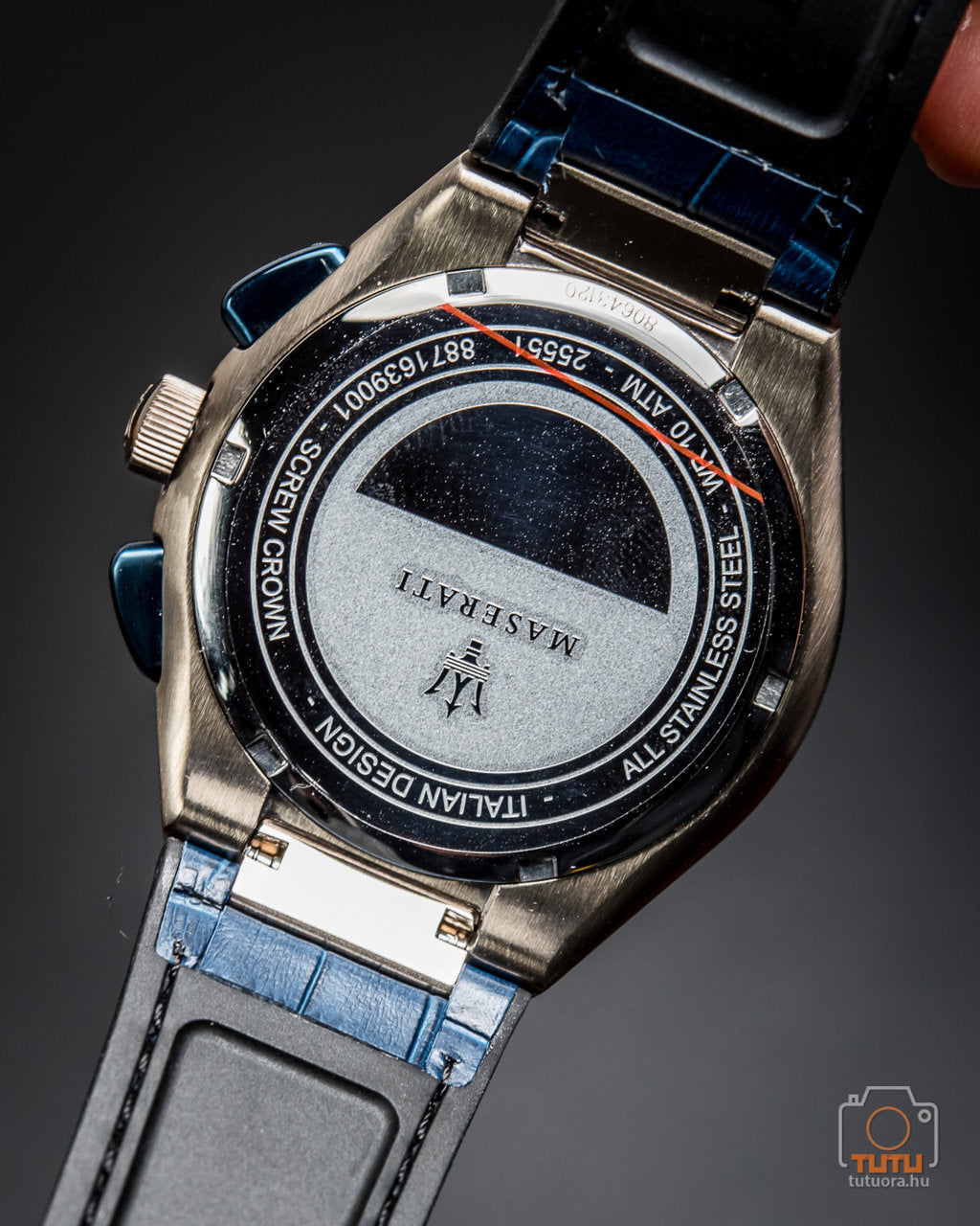  Shop Authentic Maserati Triconic Chronograph White Dial Blue Leather Strap Watch For Men - R8871639001 - Luxxuri