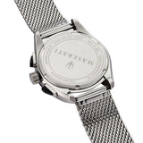  Shop Authentic Maserati Traguardo Black Dial Silver Mesh Bracelet Watch For Men - R8873612005 - Luxxuri