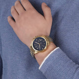  Shop Authentic Maserati Successo Chronograph Blue Dial Gold Steel Strap Watch For Men - R8873621021 - Luxxuri