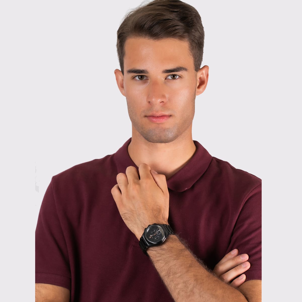  Shop Authentic Maserati Triconic Quartz Black Dial Black Steel Strap Watch For Men - R8873639003 - Luxxuri