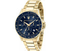  Shop Authentic Maserati SFIDA Analog Blue Dial Gold Stainless Steel Watch For Men - R8873640008 - Luxxuri